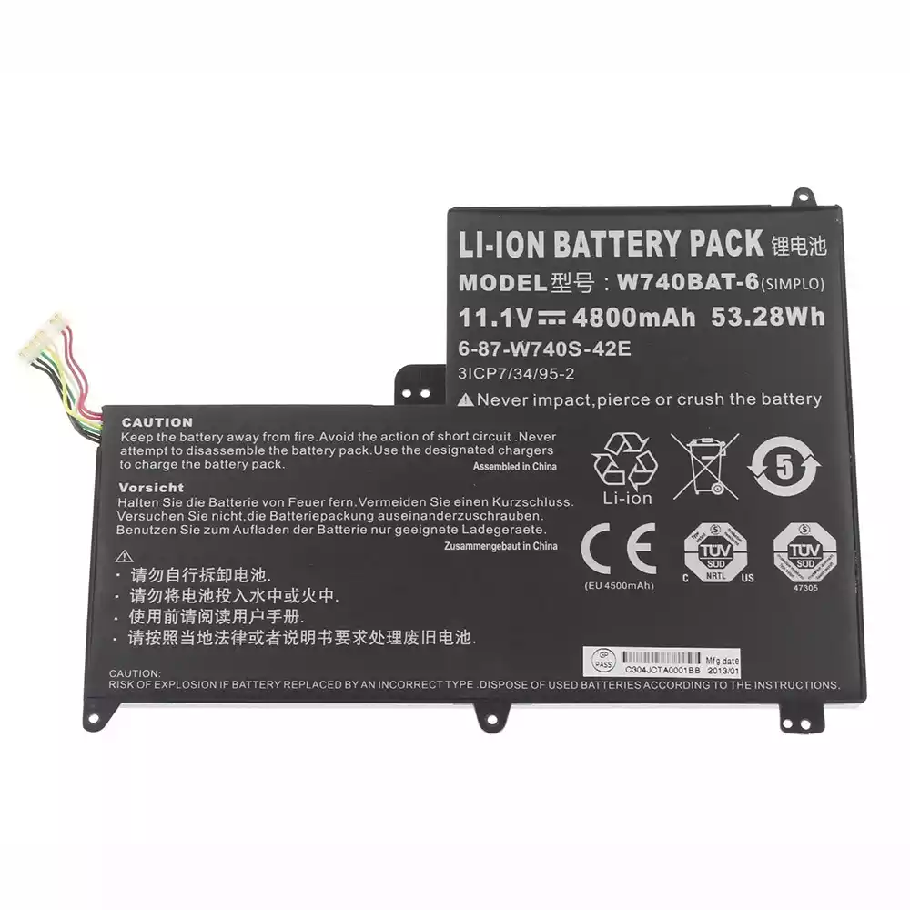 Akku für Clevo W740BAT-6